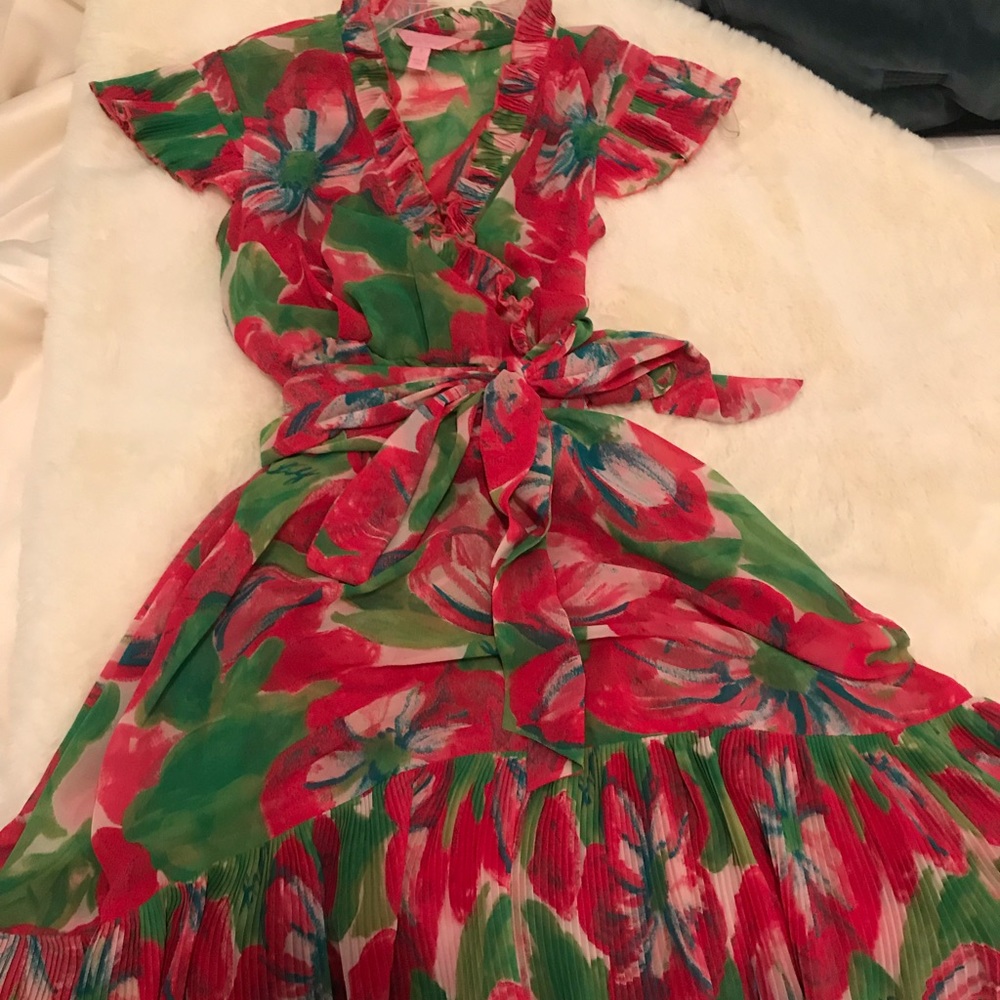 Lilly Pulitzer wrap dress floral print